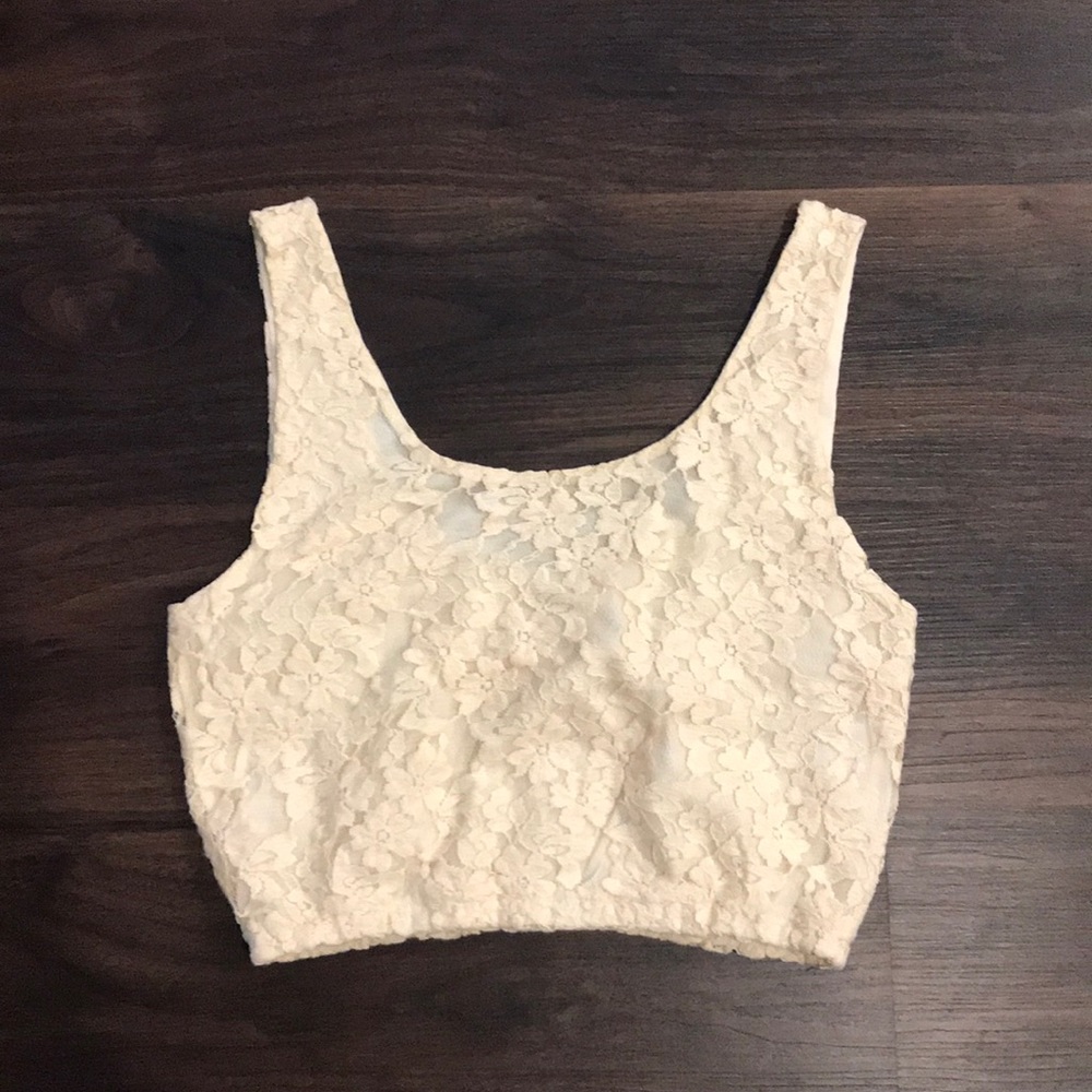 Lace crop top